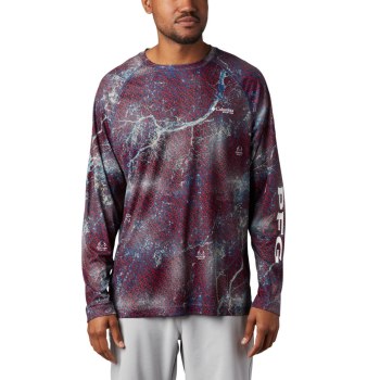 Columbia Muške Majice S Kapuljačom - Super Terminal Tackle Long Sleeve Tamno Sive Smeđe | IPCJ-42853